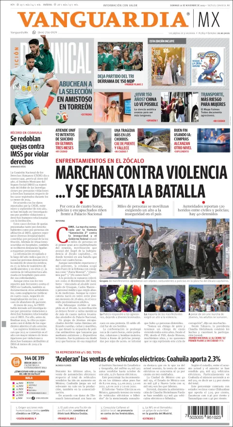 Portada de Vanguardia