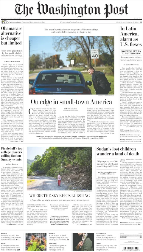 Portada de The Washington Post