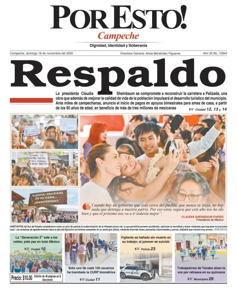 Portada de Por Esto (campeche)