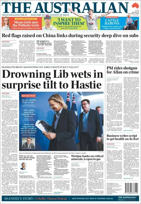 Portada de The Australian