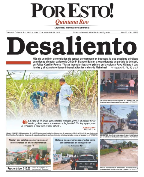 Portada de Por Esto (quintana Roo Chetumal)