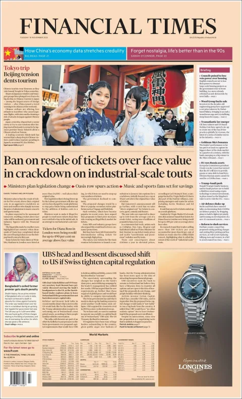 Portada de Financial Times