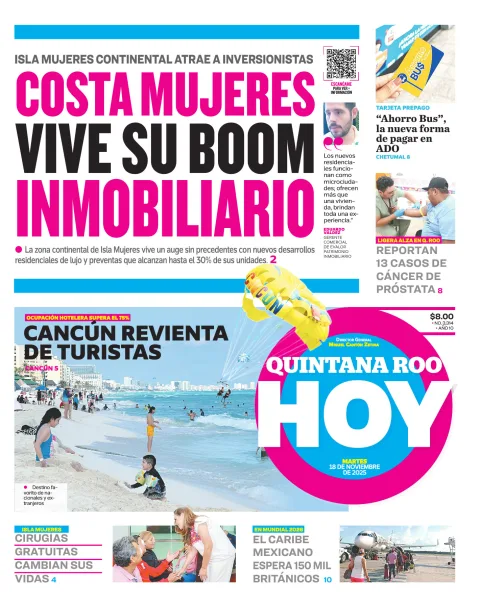 Portada de Quintana Roo Hoy (portada)