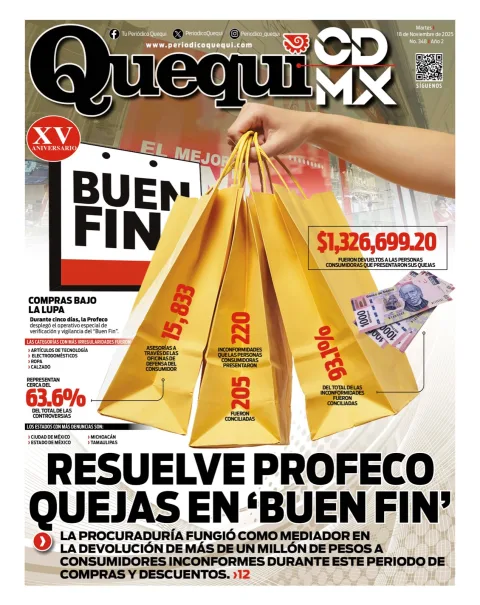 Portada de Quequi CDMX del martes, 18 de noviembre de 2025