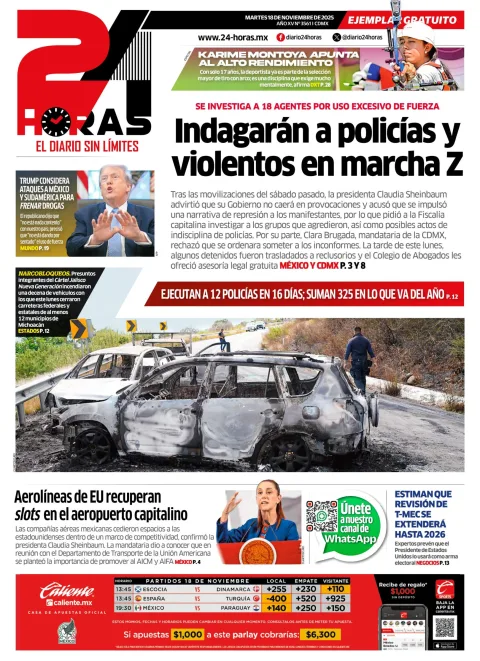 Portada de 24 Horas