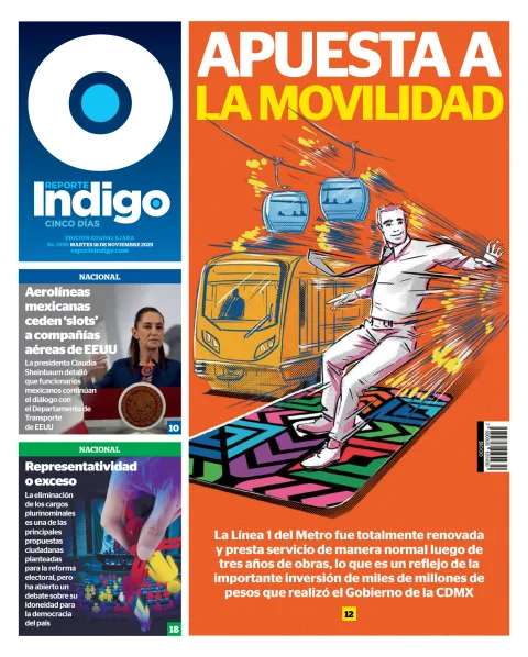 Portada de Reporte Indigo Guadalajara del martes, 18 de noviembre de 2025