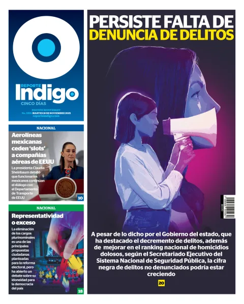 Portada de Reporte Indigo Monterrey del martes, 18 de noviembre de 2025