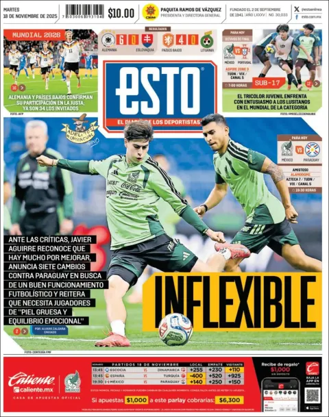 Portada de Esto del martes, 18 de noviembre de 2025