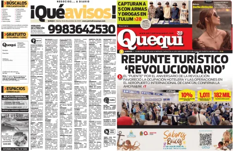 Portada de Quequi (contraportada) del martes, 18 de noviembre de 2025