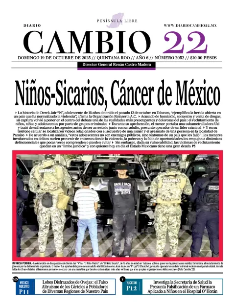 Portada de Diario Cambio 22 (portada)