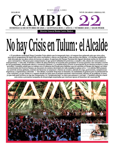 Portada de Diario Cambio 22 (portada)