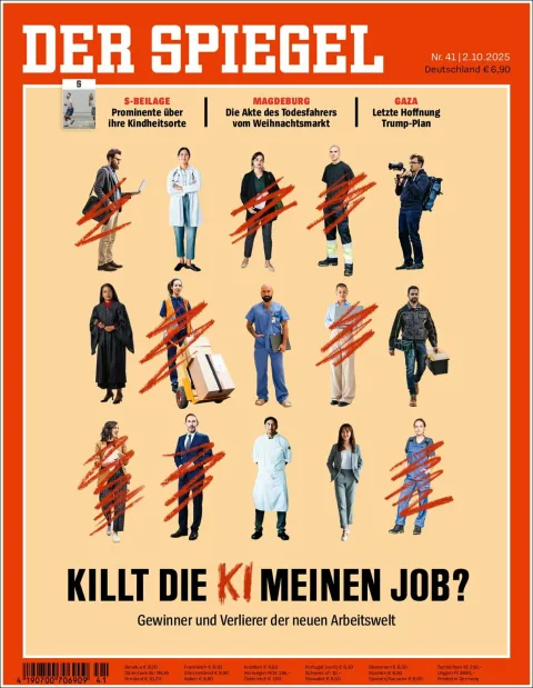 Portada de Der Spiegel del jueves, 2 de octubre de 2025