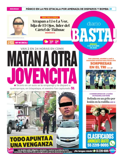 Portada de Basta! (contraportada )