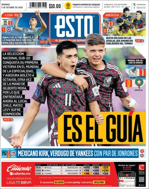 Portada de Esto del domingo, 5 de octubre de 2025