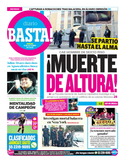 Portada de Basta! (contraportada )