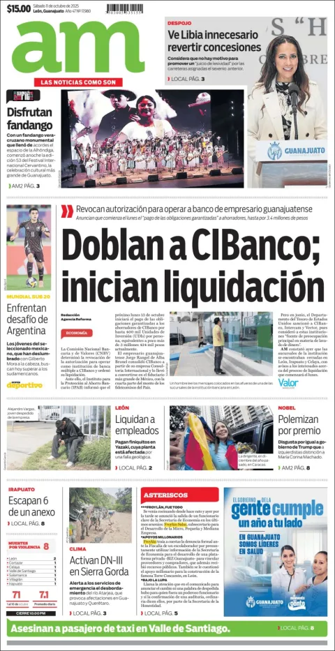 Portada de Am Corredor Industrial del sábado, 11 de octubre de 2025