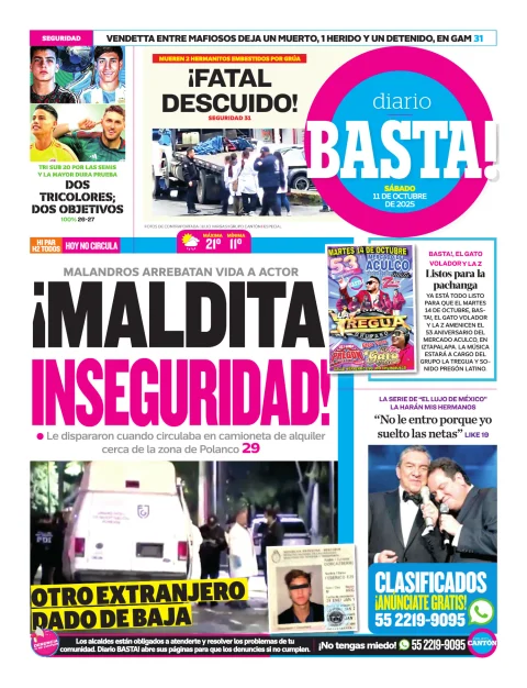 Portada de Basta! (contraportada )