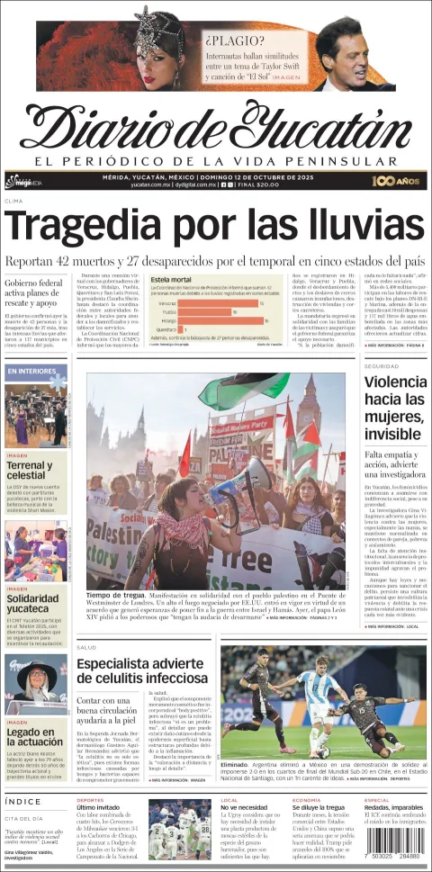Portada de Diario de Yucatán