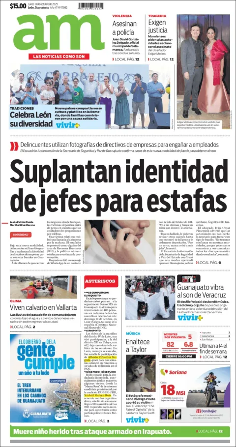Portada de Am Corredor Industrial del lunes, 13 de octubre de 2025