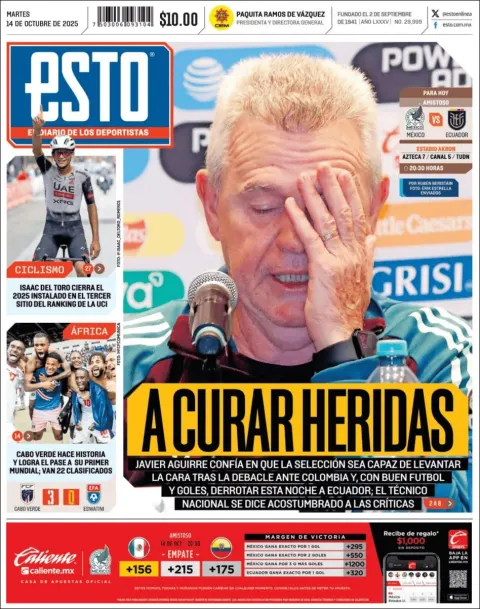 Portada de Esto del martes, 14 de octubre de 2025