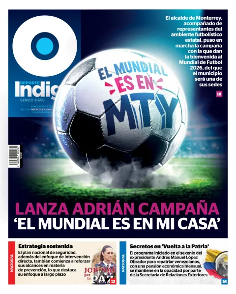 Portada de Reporte Indigo Monterrey del miércoles, 15 de octubre de 2025