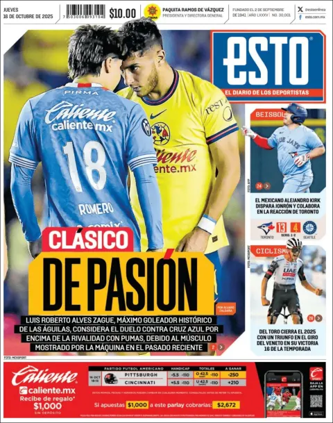 Portada de Esto del jueves, 16 de octubre de 2025