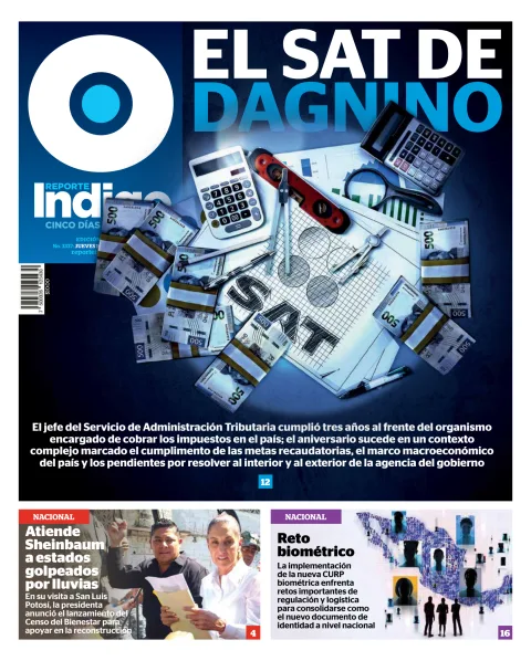 Portada de Reporte Indigo Nacional del jueves, 16 de octubre de 2025