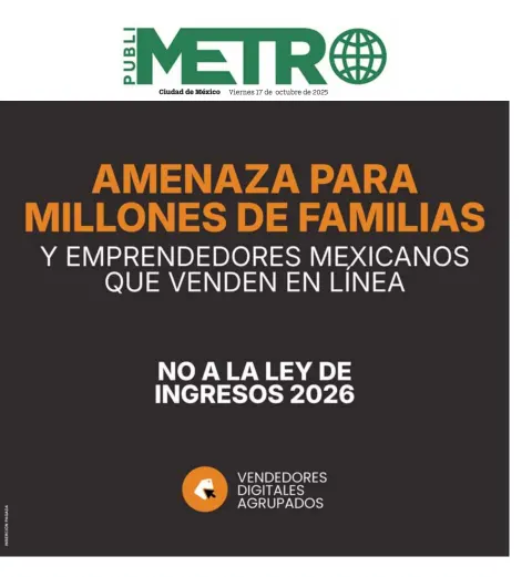 Portada de Publimetro Nacional del viernes, 17 de octubre de 2025