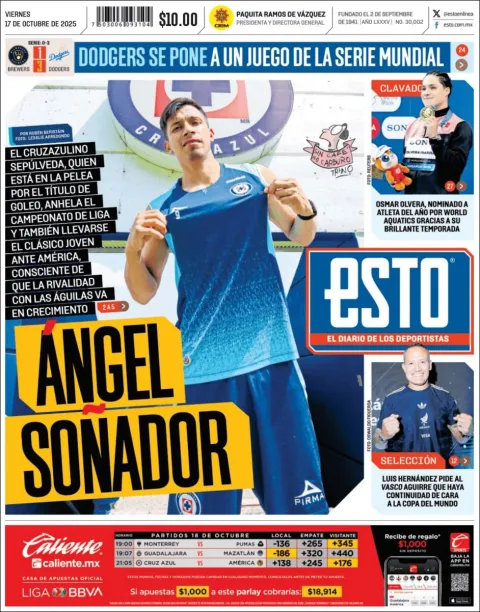 Portada de Esto del viernes, 17 de octubre de 2025