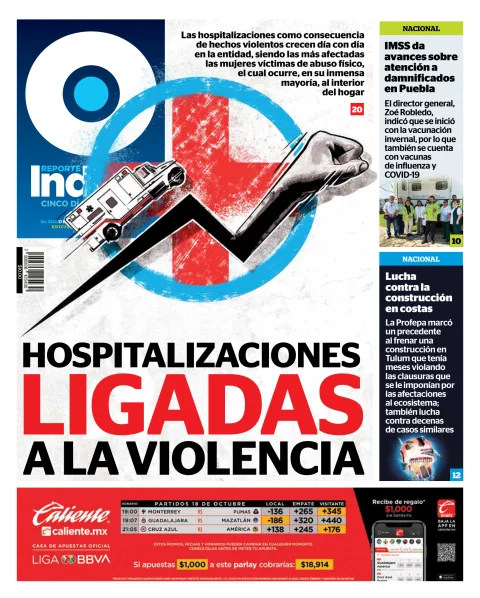 Portada de Reporte Indigo Monterrey del viernes, 17 de octubre de 2025