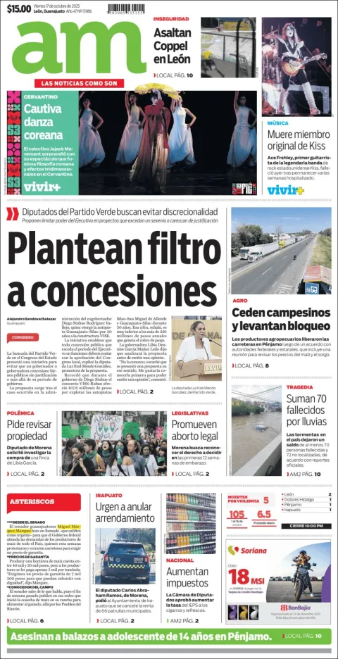 Portada de Am Corredor Industrial del viernes, 17 de octubre de 2025