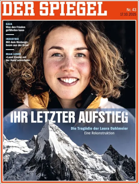 Portada de Der Spiegel del viernes, 17 de octubre de 2025