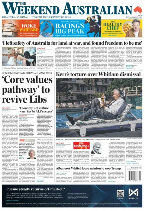 Portada de The Australian