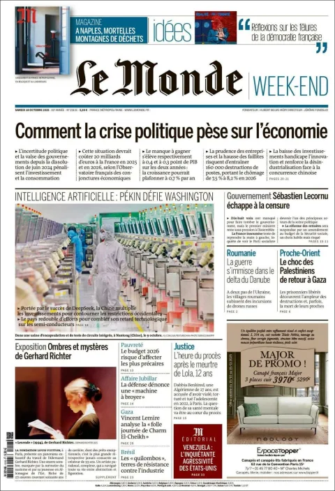 Portada de Le Monde