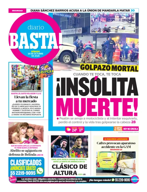 Portada de Basta! (contraportada)