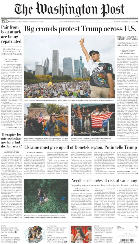 Portada de The Washington Post