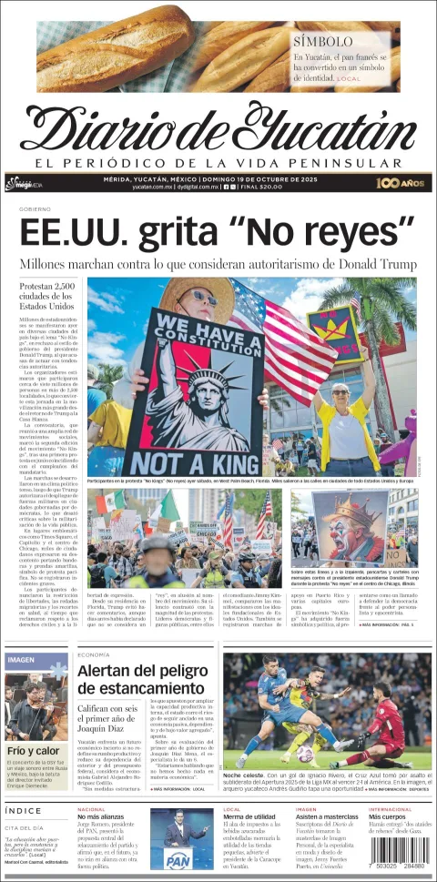 Portada de Diario de Yucatán