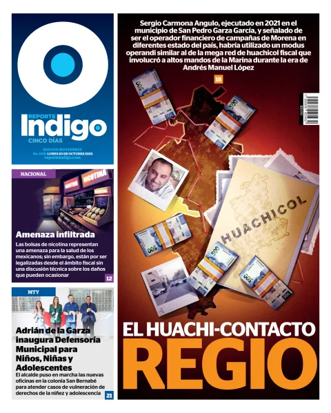 Portada de Reporte Indigo Monterrey del lunes, 20 de octubre de 2025