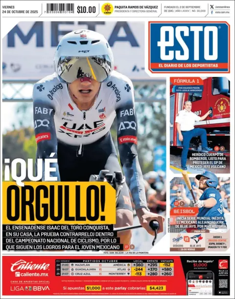Portada de Esto del viernes, 24 de octubre de 2025
