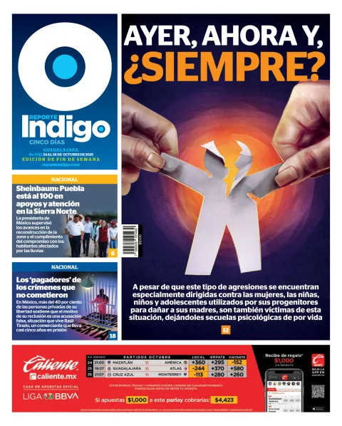 Portada de Reporte Indigo Guadalajara del viernes, 24 de octubre de 2025