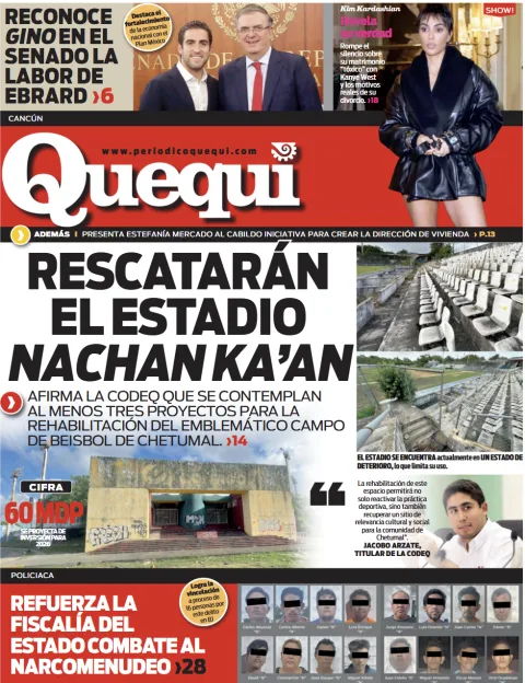 Portada de Quequi (contraportada) del jueves, 16 de octubre de 2025