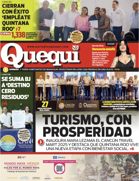 Portada de Quequi (contraportada) del viernes, 24 de octubre de 2025