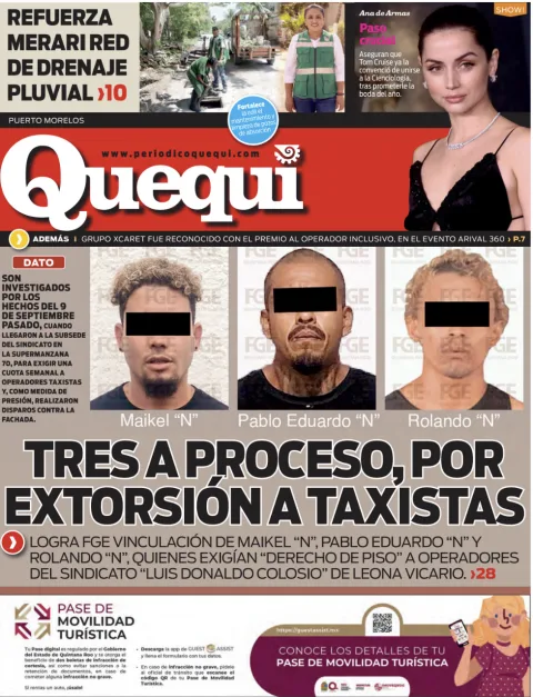 Portada de Quequi (contraportada) del lunes, 6 de octubre de 2025