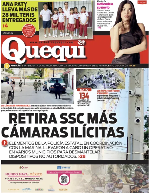 Portada de Quequi (contraportada) del miércoles, 15 de octubre de 2025