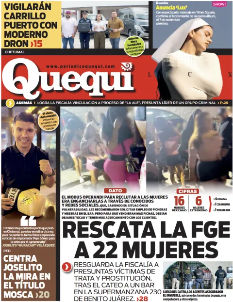 Portada de Quequi (contraportada) del martes, 21 de octubre de 2025