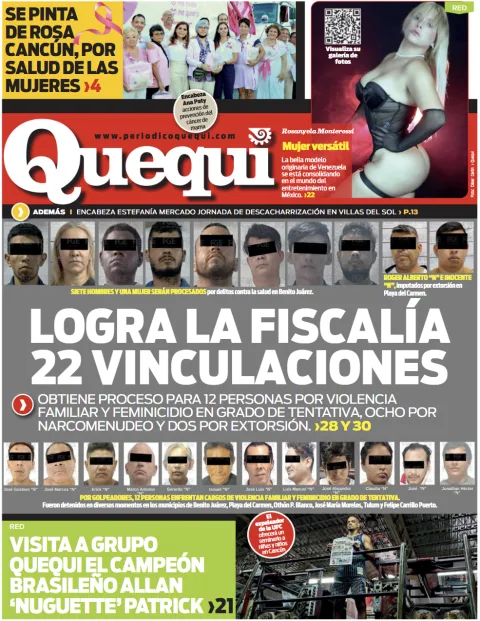 Portada de Quequi (contraportada) del sábado, 11 de octubre de 2025