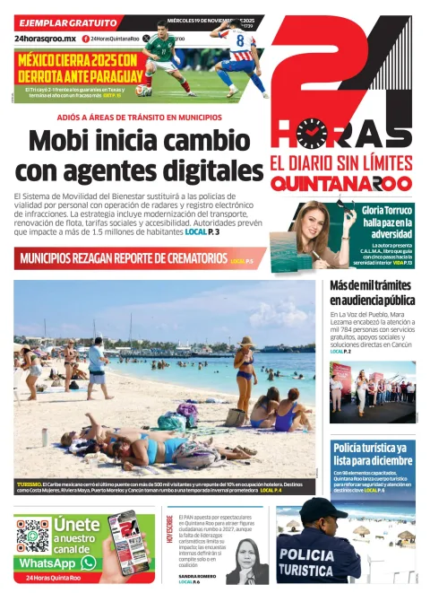 Portada de 24 Horas Quintana Roo