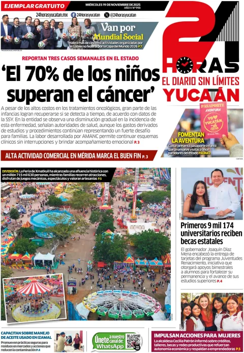 Portada de 24 Horas Yucatan