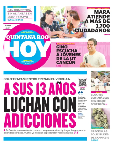 Portada de Quintana Roo Hoy (portada)