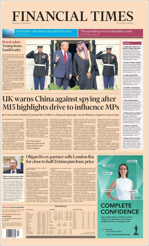 Portada de Financial Times